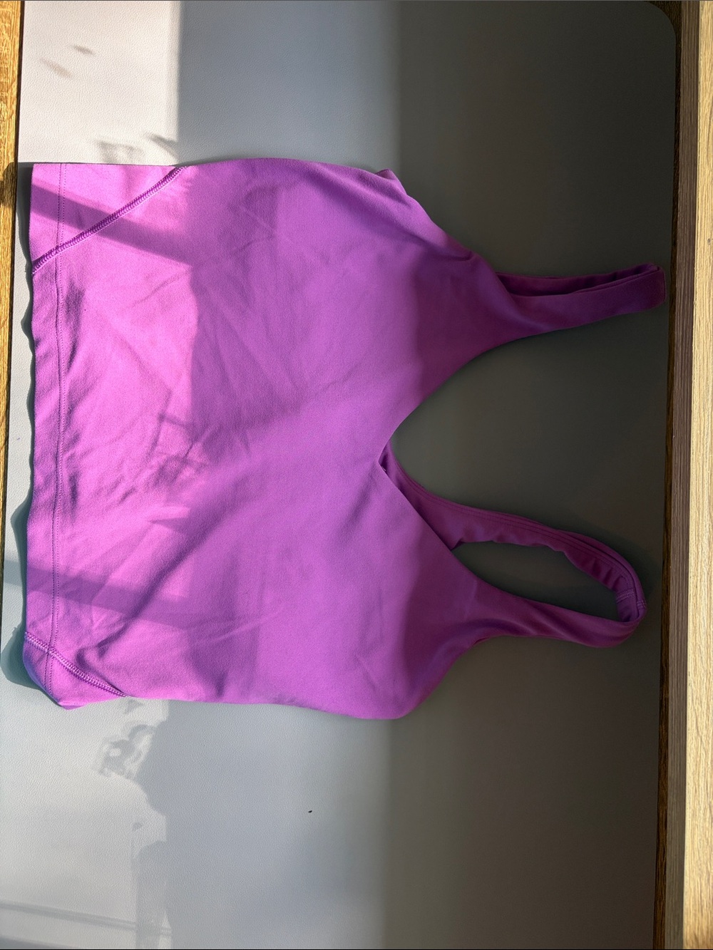 lululemon athletica Magenta/Purple Scoop-Back Bodysuit Top